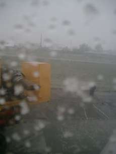 Die Tragfl�chen werden enteist!